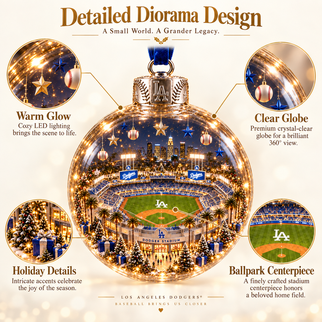 Light-Up Baseball Stadium Christmas Ornament – Holiday Keepsake