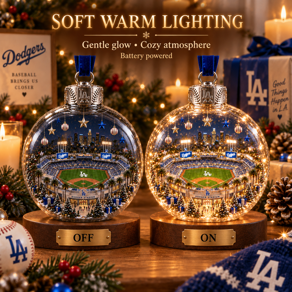 Light-Up Baseball Stadium Christmas Ornament – Holiday Keepsake