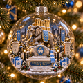 Rise & Fly Light-Up Football Christmas Globe Ornament
