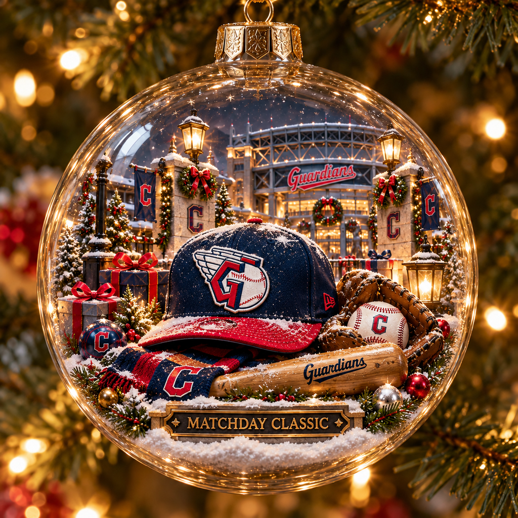 For The Land Light-Up Baseball Christmas Globe Ornament