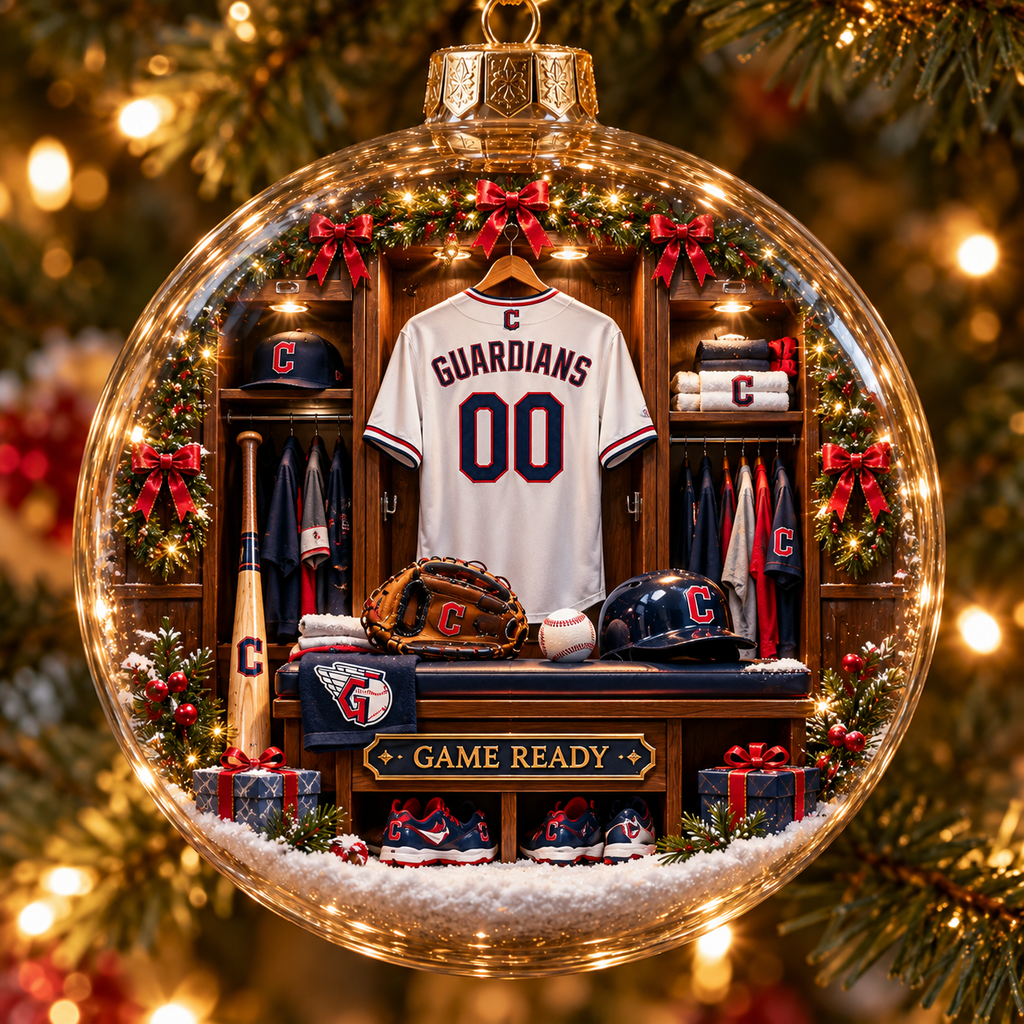 For The Land Light-Up Baseball Christmas Globe Ornament