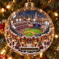 For The Land Light-Up Baseball Christmas Globe Ornament