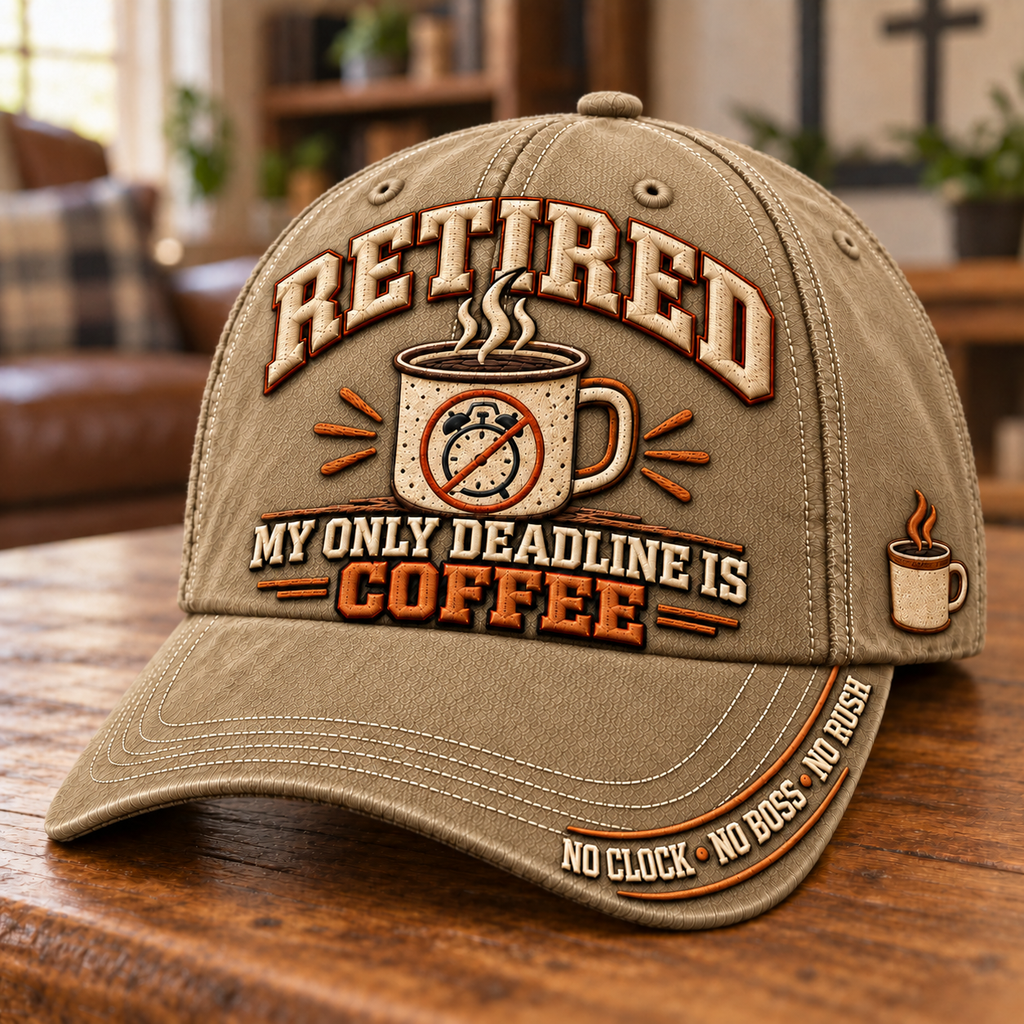 Retired My Only Deadline Is Coffee Baseball Cap