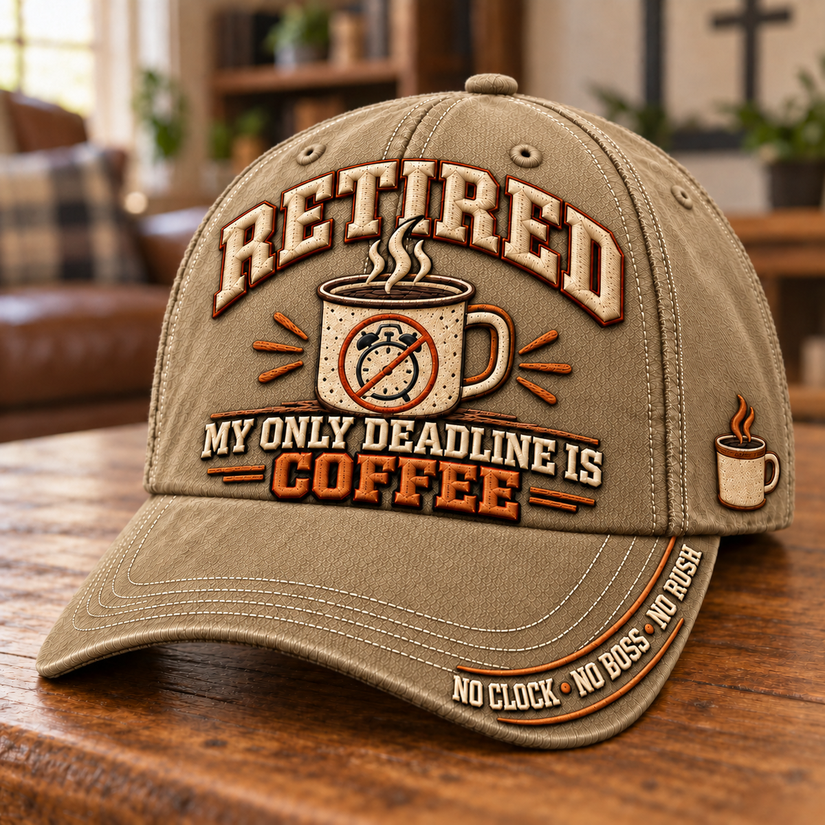 Retired My Only Deadline Is Coffee Baseball Cap