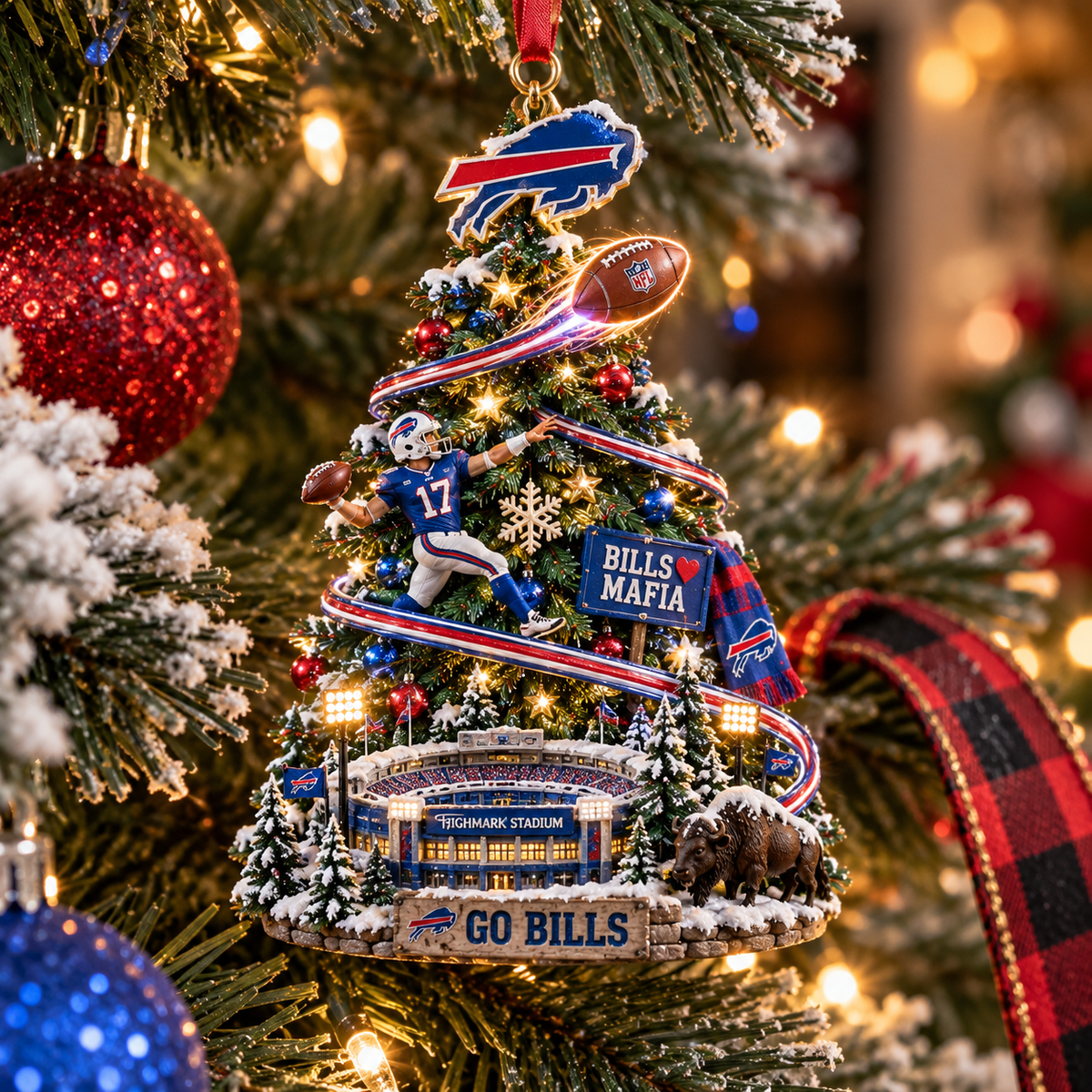 Go Bills Christmas Ornament