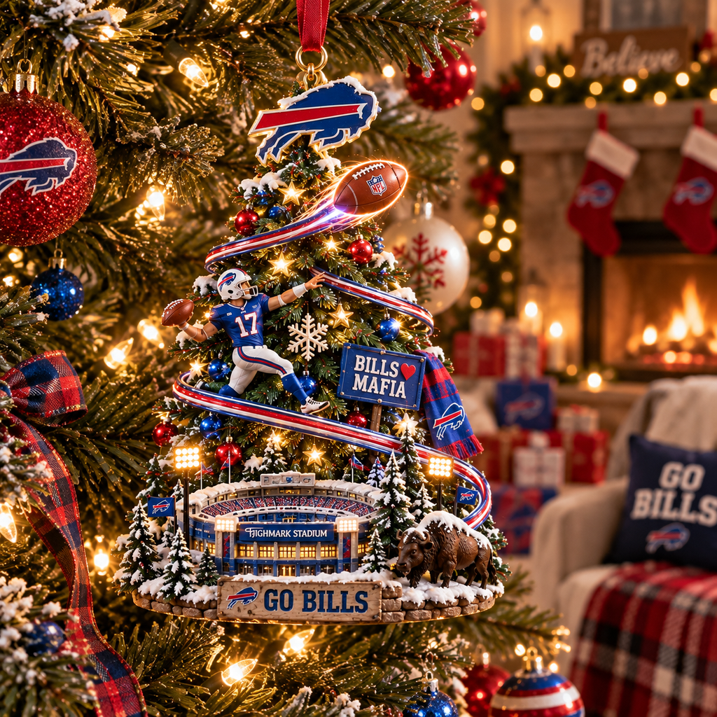 Go Bills Christmas Ornament