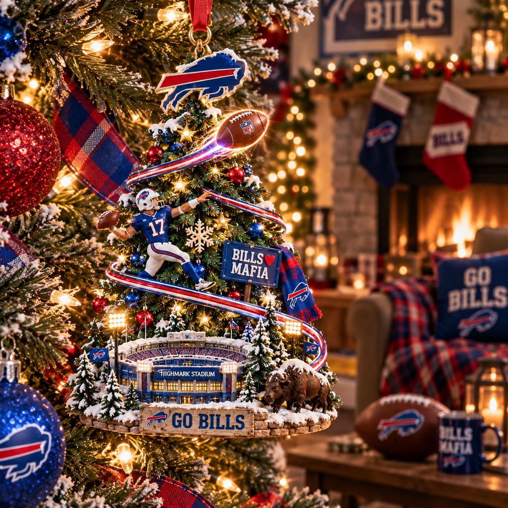 Go Bills Christmas Ornament