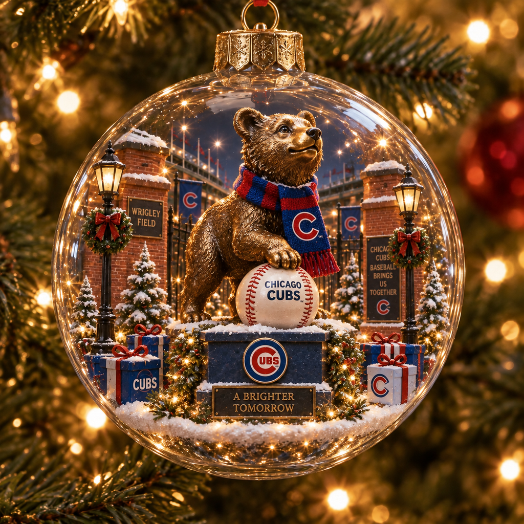 Fly the W — Light-Up Baseball Heritage Ornament
