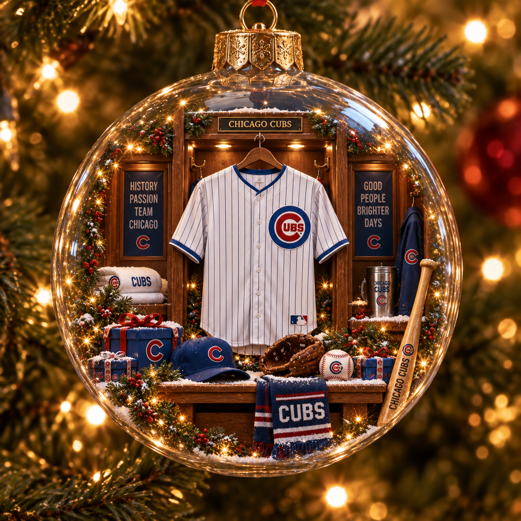 Fly the W — Light-Up Baseball Heritage Ornament