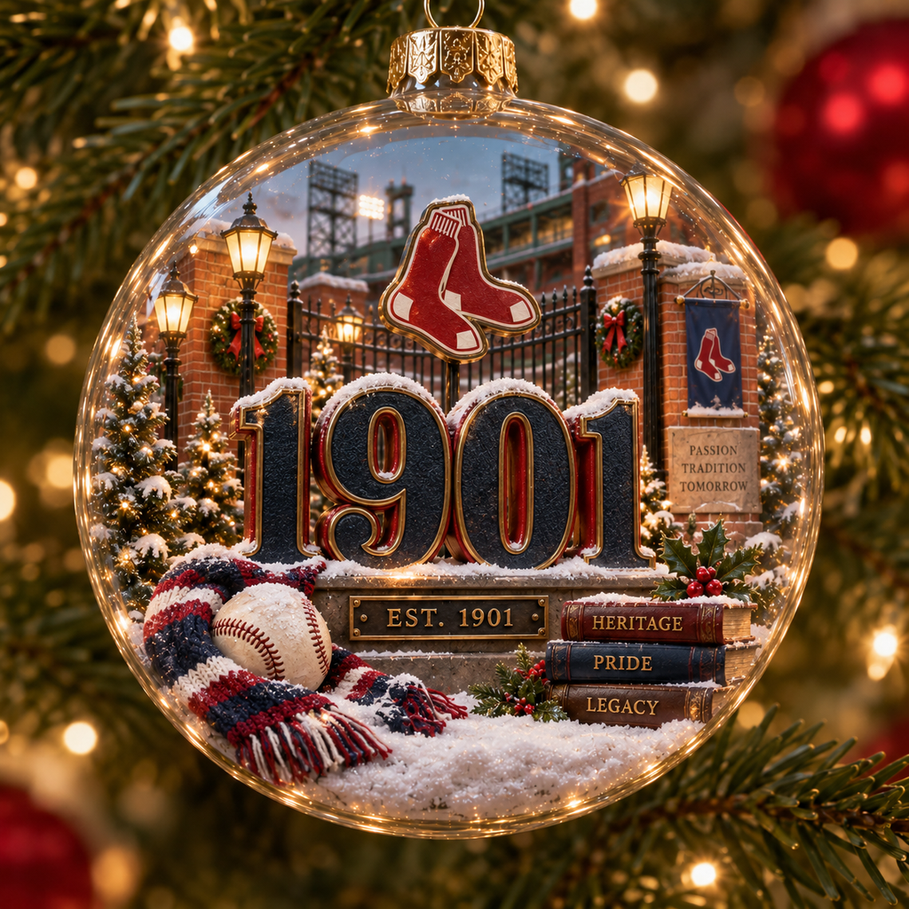 Go Sox — Light-Up Baseball Ornament