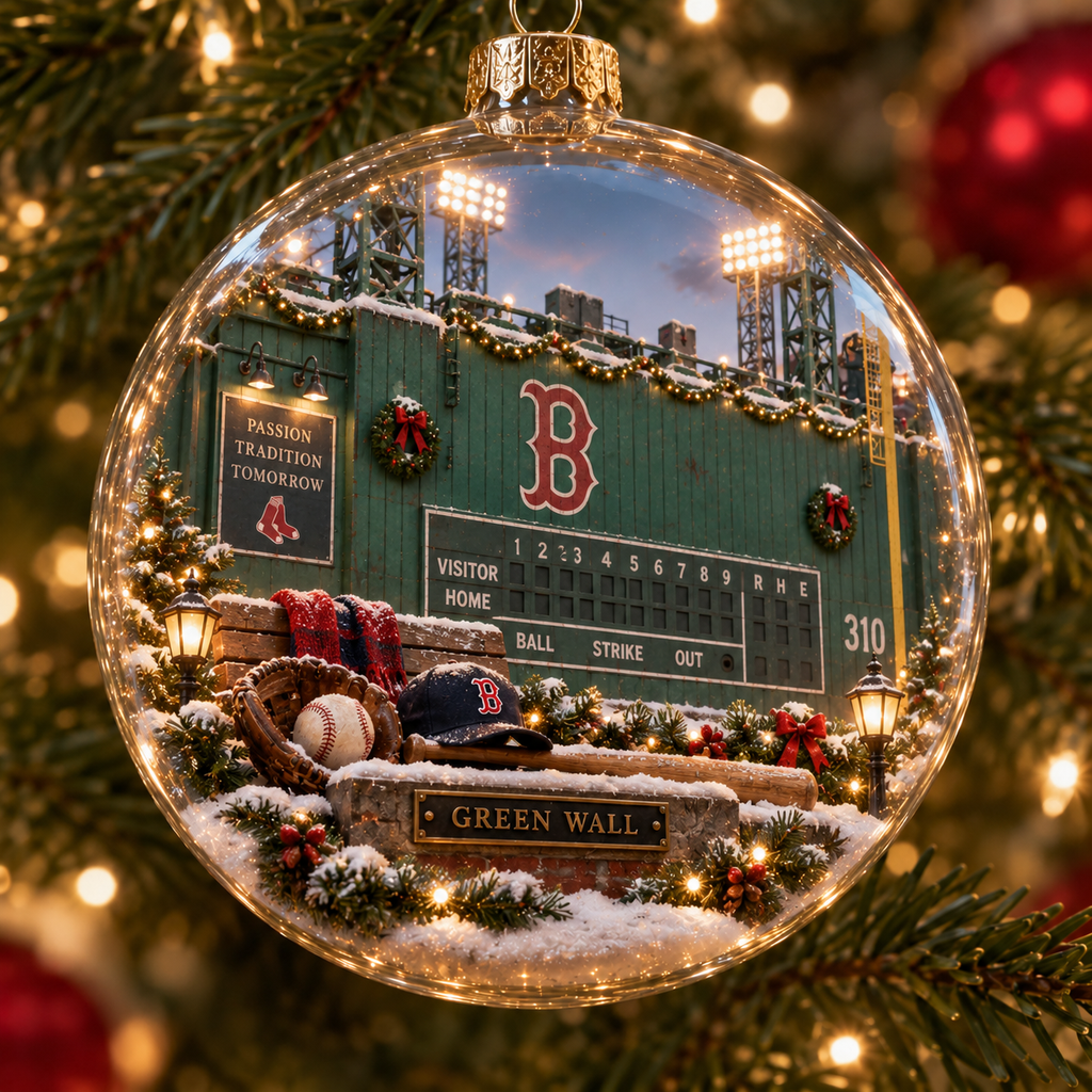 Go Sox — Light-Up Baseball Ornament