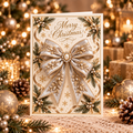 3D Butterfly Bow Greeting Card