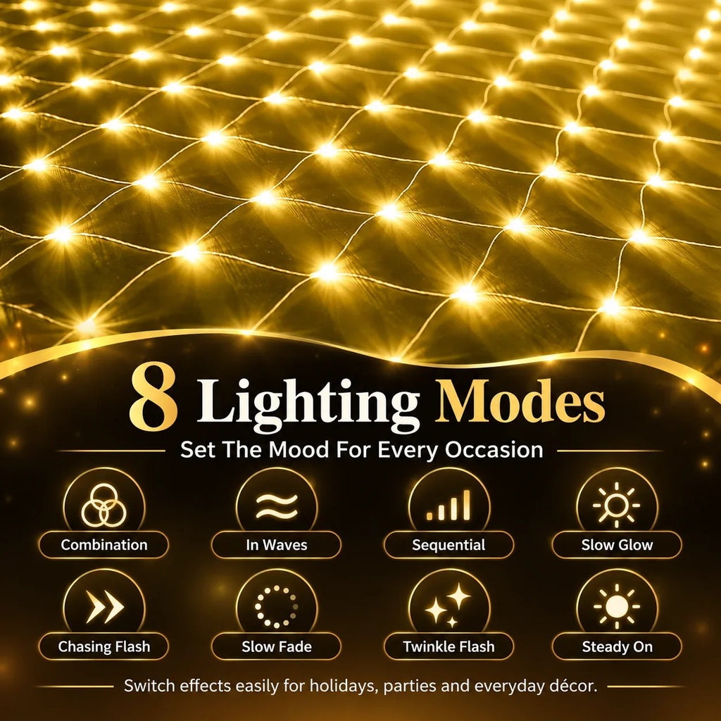 🎁LED Christmas Net Lights for Indoor & Outdoor Decorations