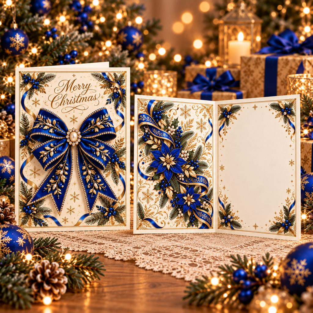 3D Butterfly Bow Greeting Card