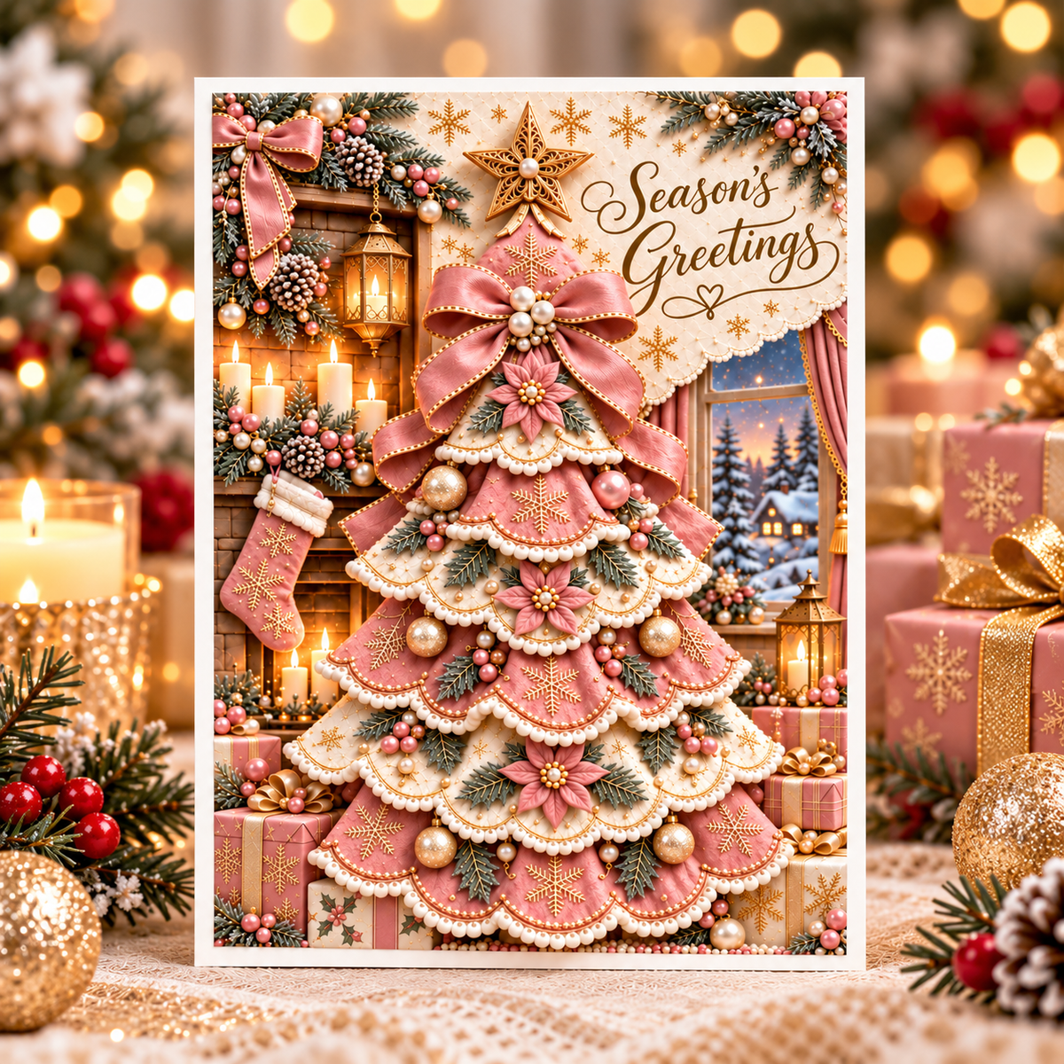 3D Christmas Tree Greeting Card