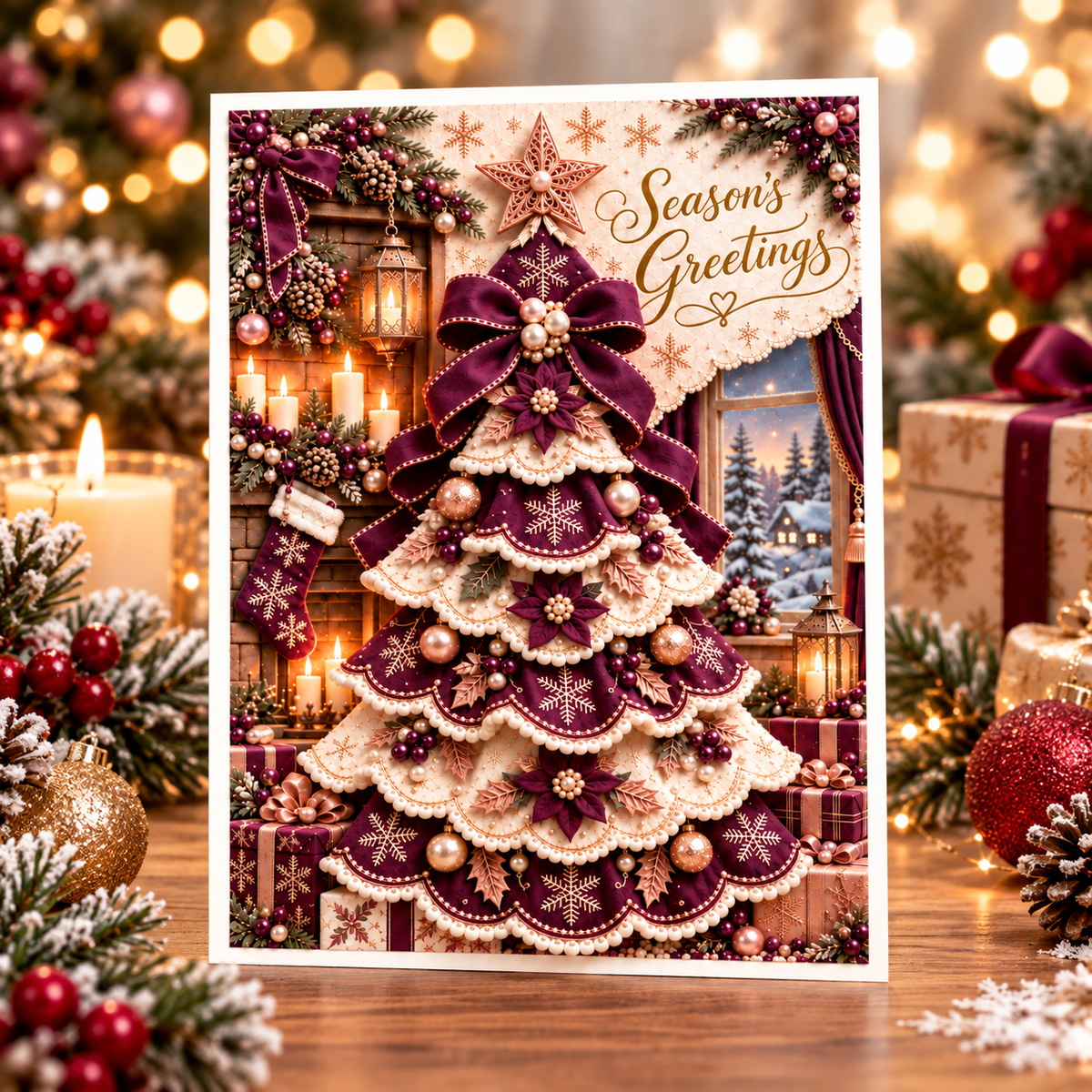 3D Christmas Tree Greeting Card