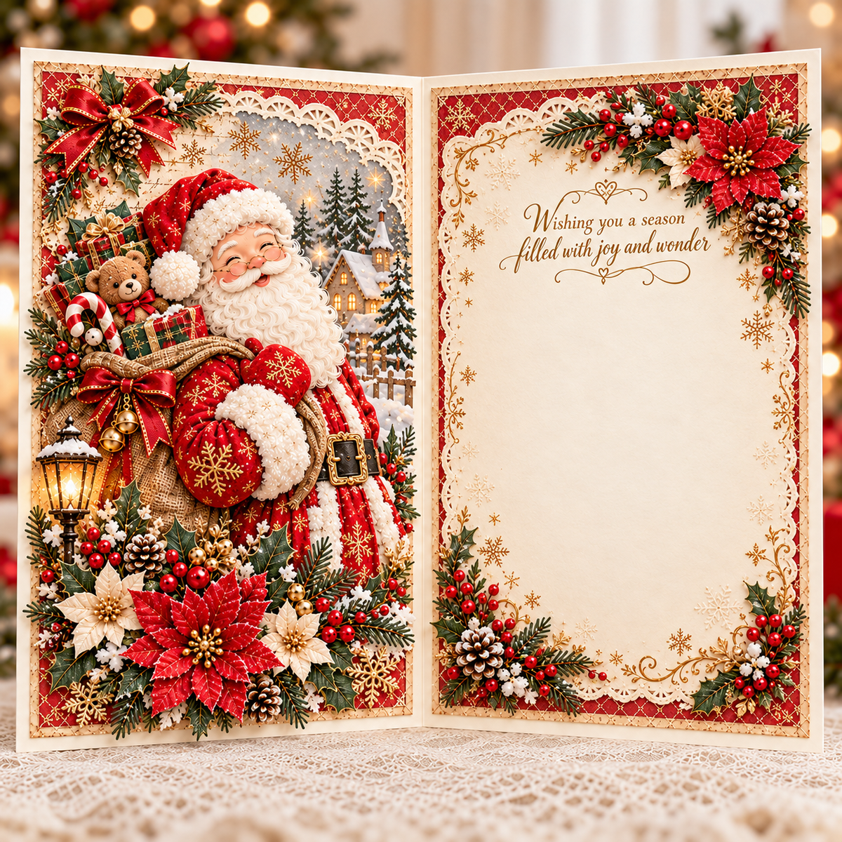 3D Layered Christmas Greeting Card