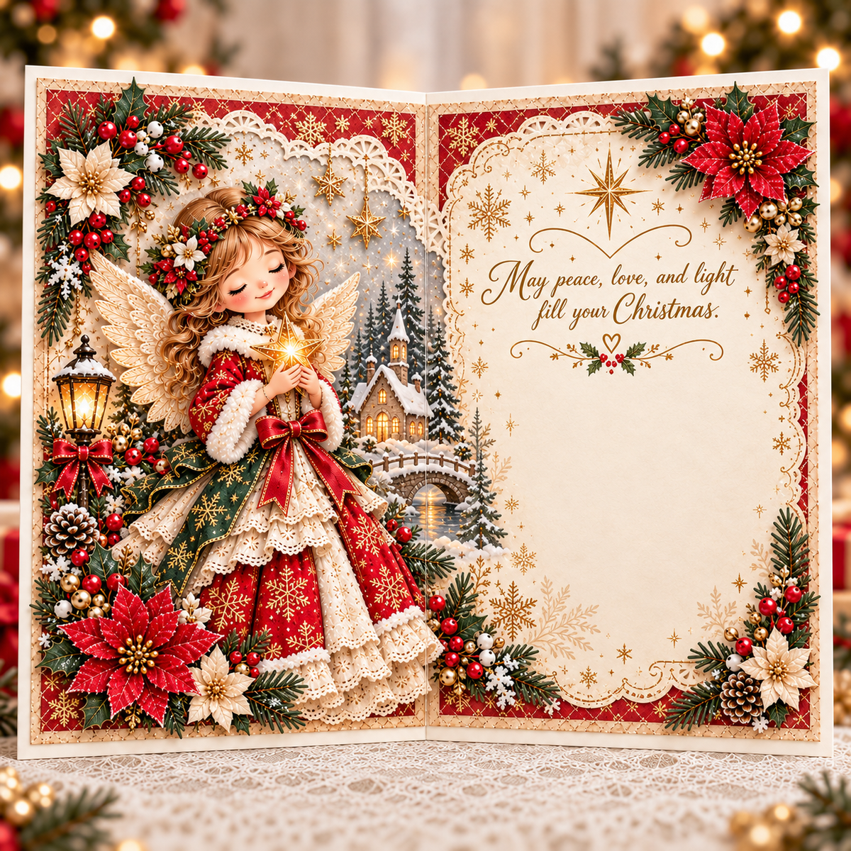3D Layered Christmas Greeting Card