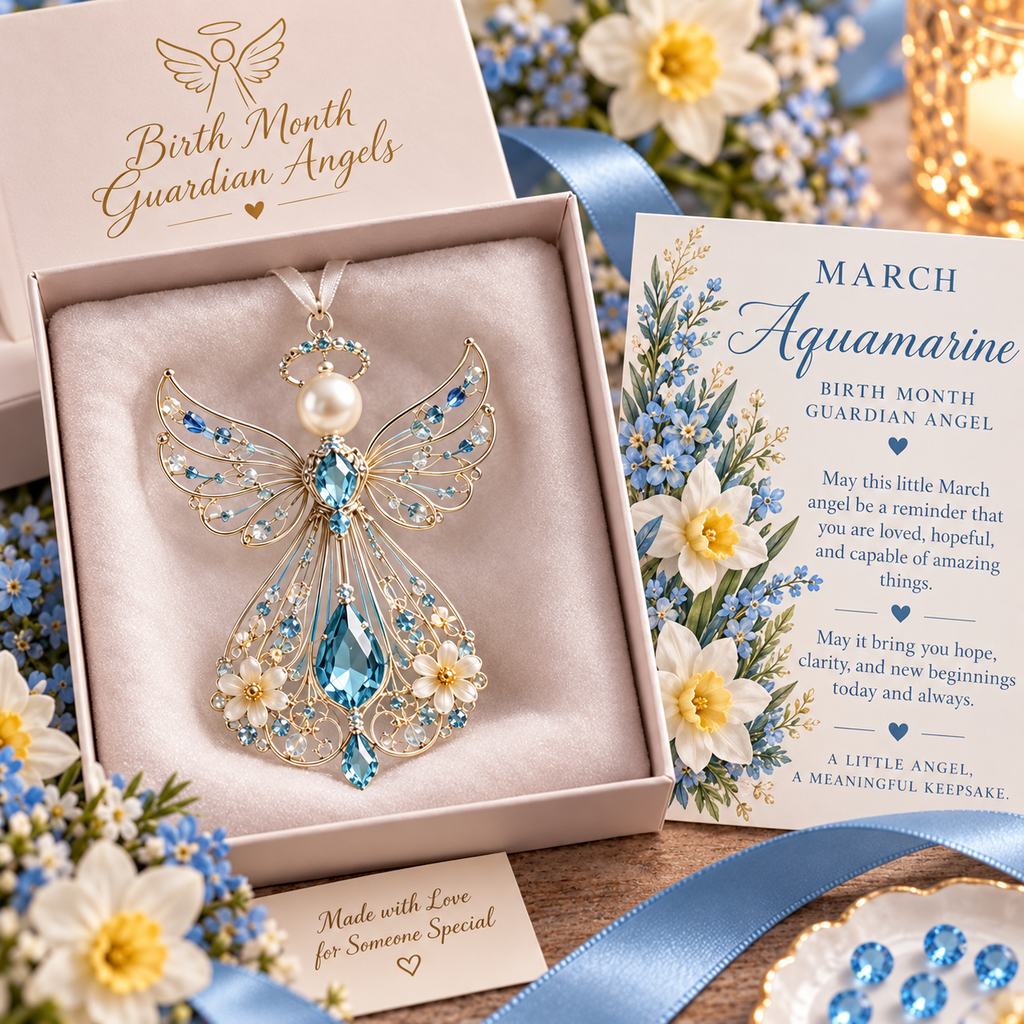 Birth Month Guardian Angel Ornaments