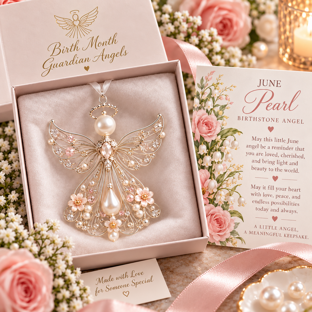 Birth Month Guardian Angel Ornaments