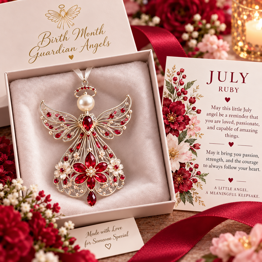 Birth Month Guardian Angel Ornaments