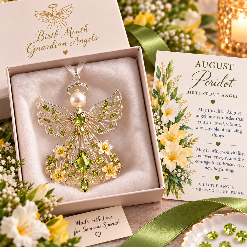Birth Month Guardian Angel Ornaments