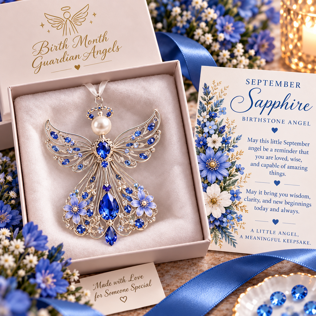 Birth Month Guardian Angel Ornaments