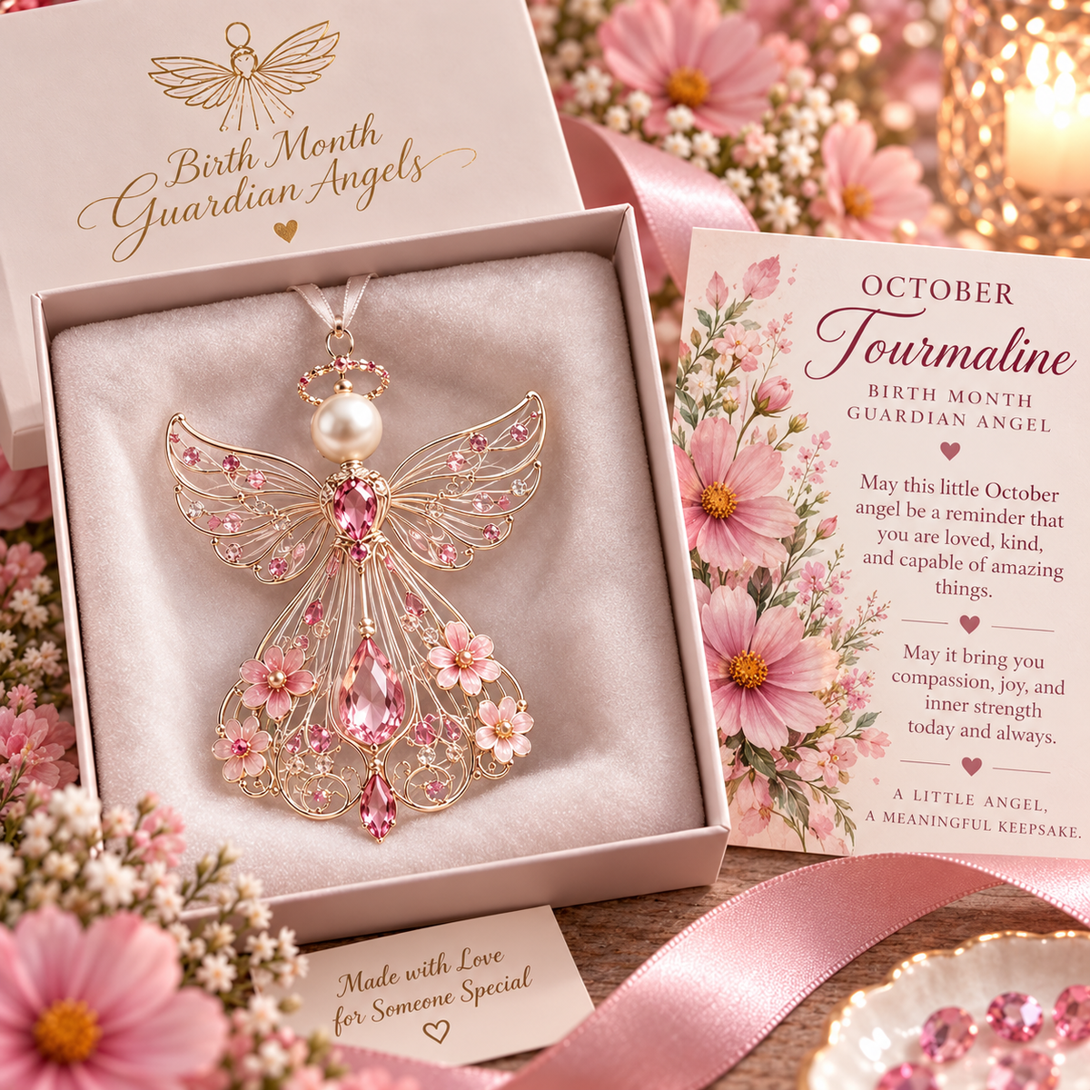 Birth Month Guardian Angel Ornaments