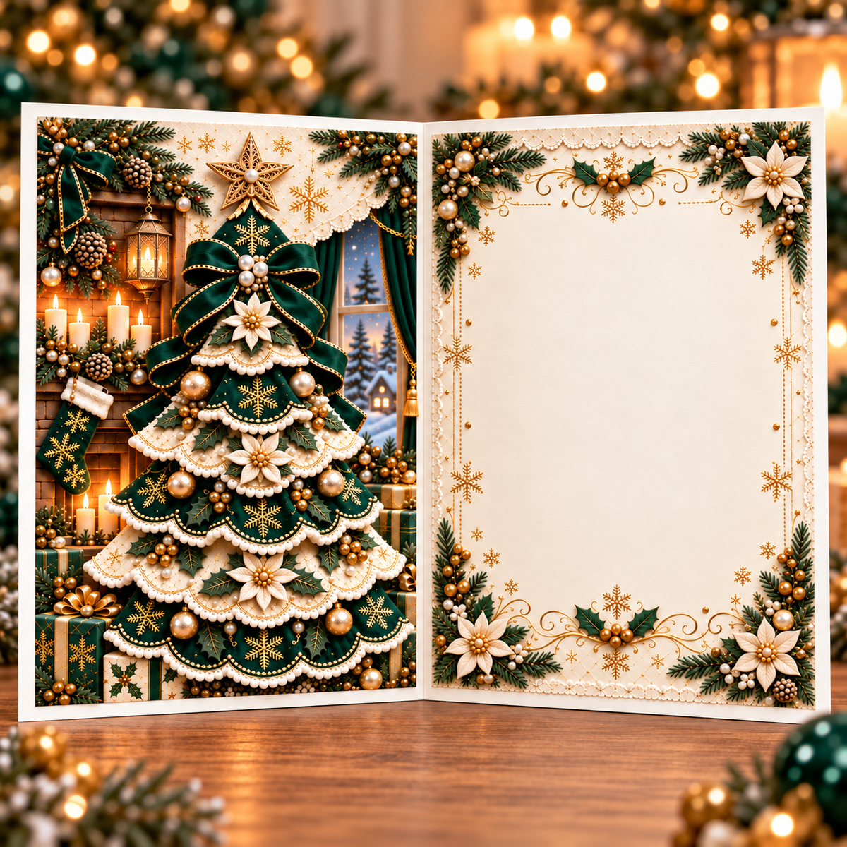 3D Christmas Tree Greeting Card