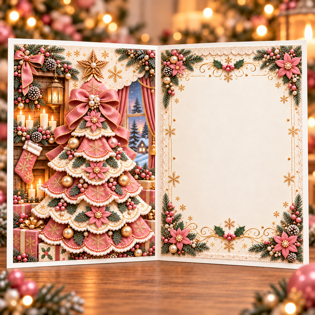 3D Christmas Tree Greeting Card