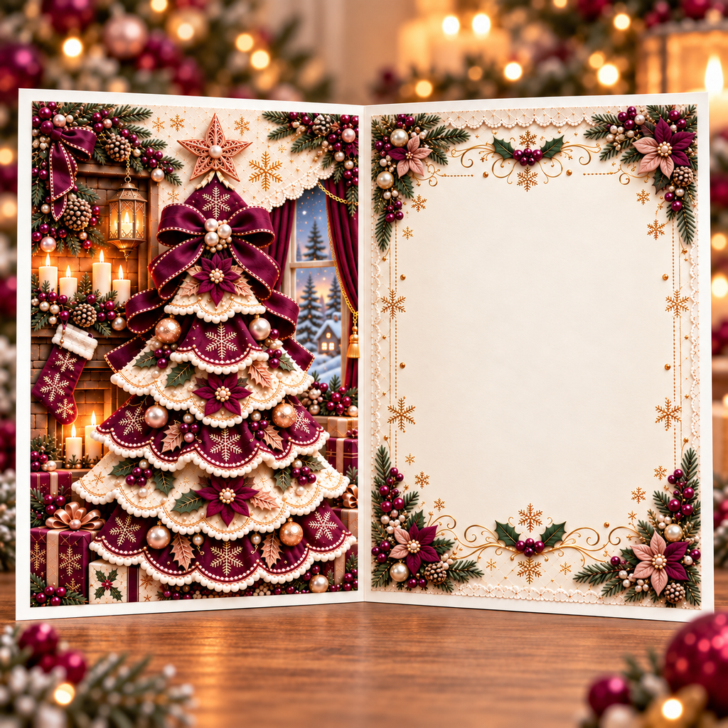 3D Christmas Tree Greeting Card