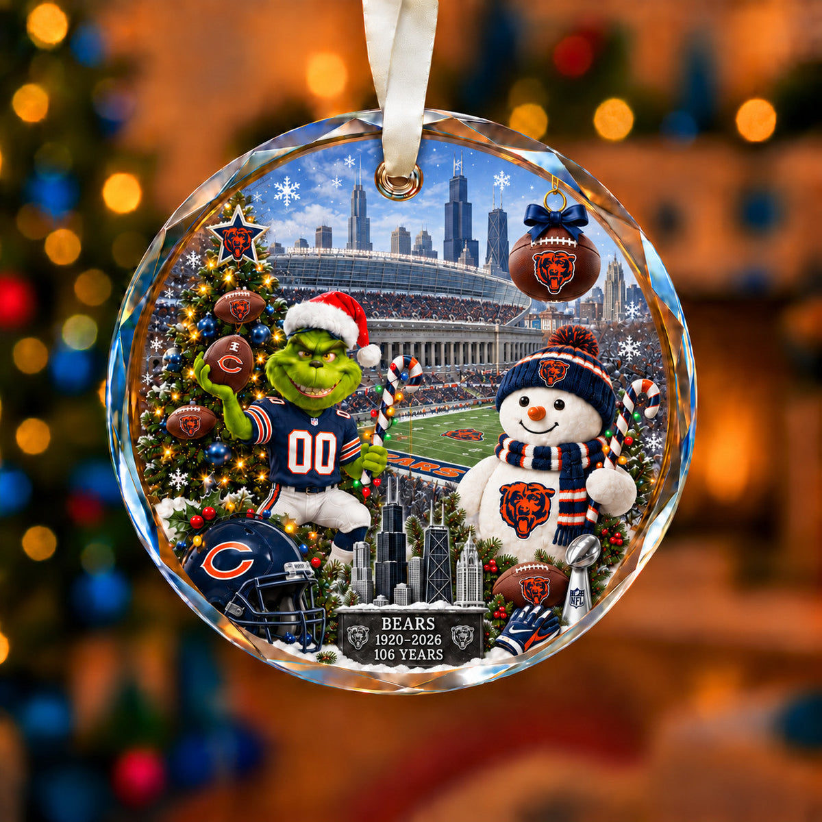 Football Teams Christmas Ornament – Acrylic Keepsake