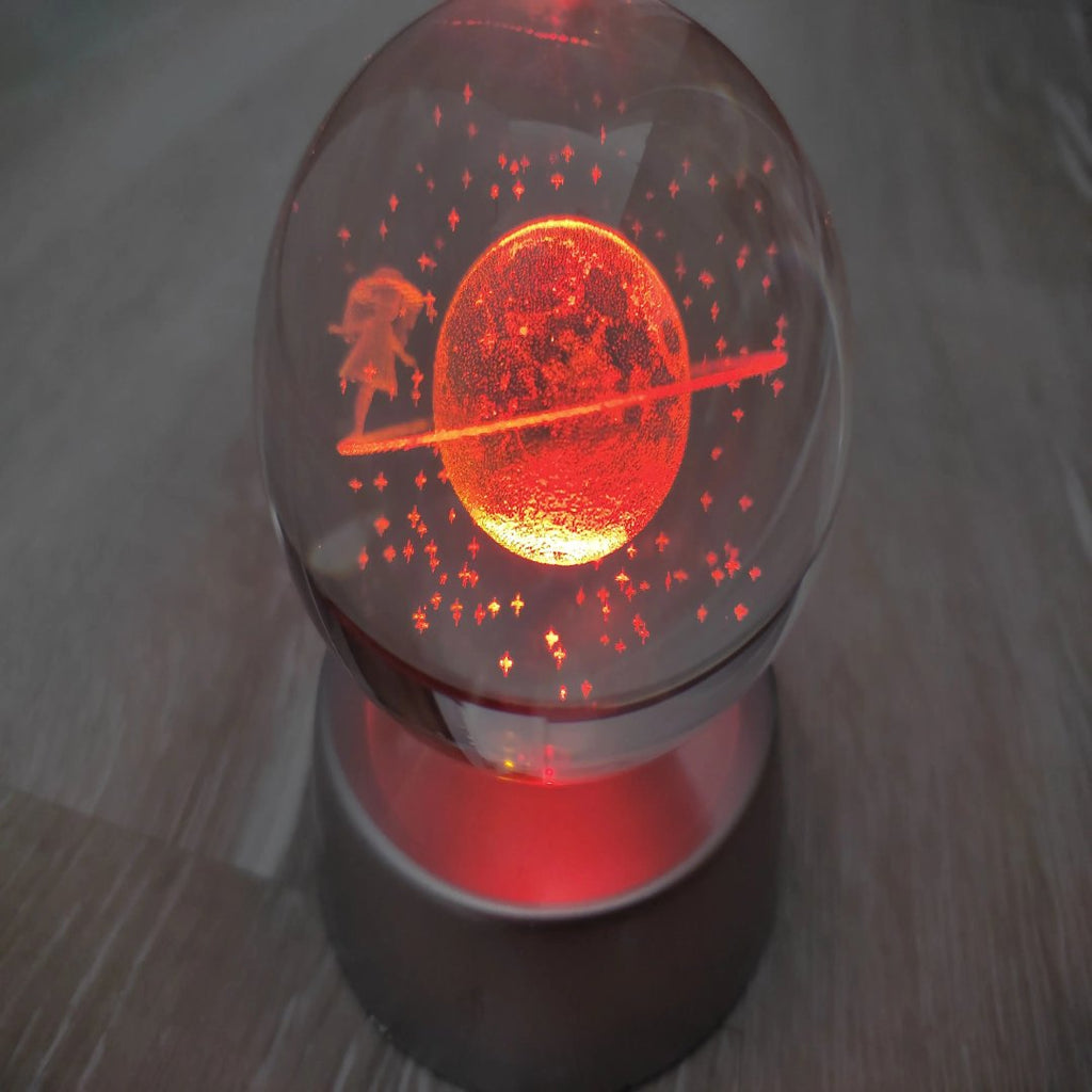 Sikunuo | Dreamy Galaxy 3D Planets Lighted Glass Sphere