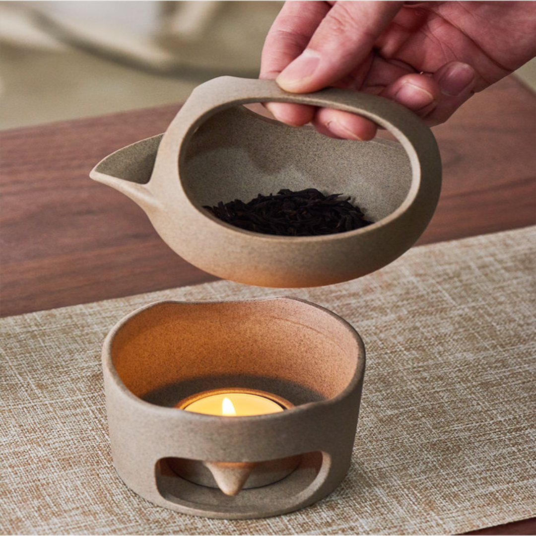 Sikunuo | Japanese Style Simple Candle Tea Warmer Pot