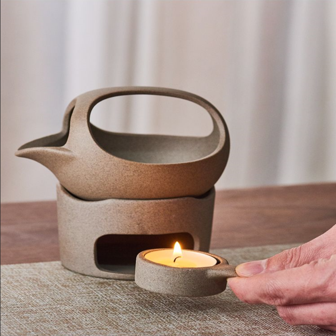 Sikunuo | Japanese Style Simple Candle Tea Warmer Pot