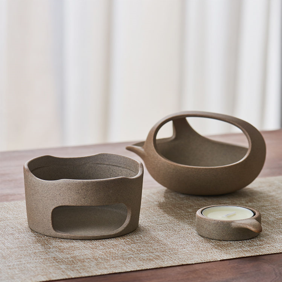 Sikunuo | Japanese Style Simple Candle Tea Warmer Pot