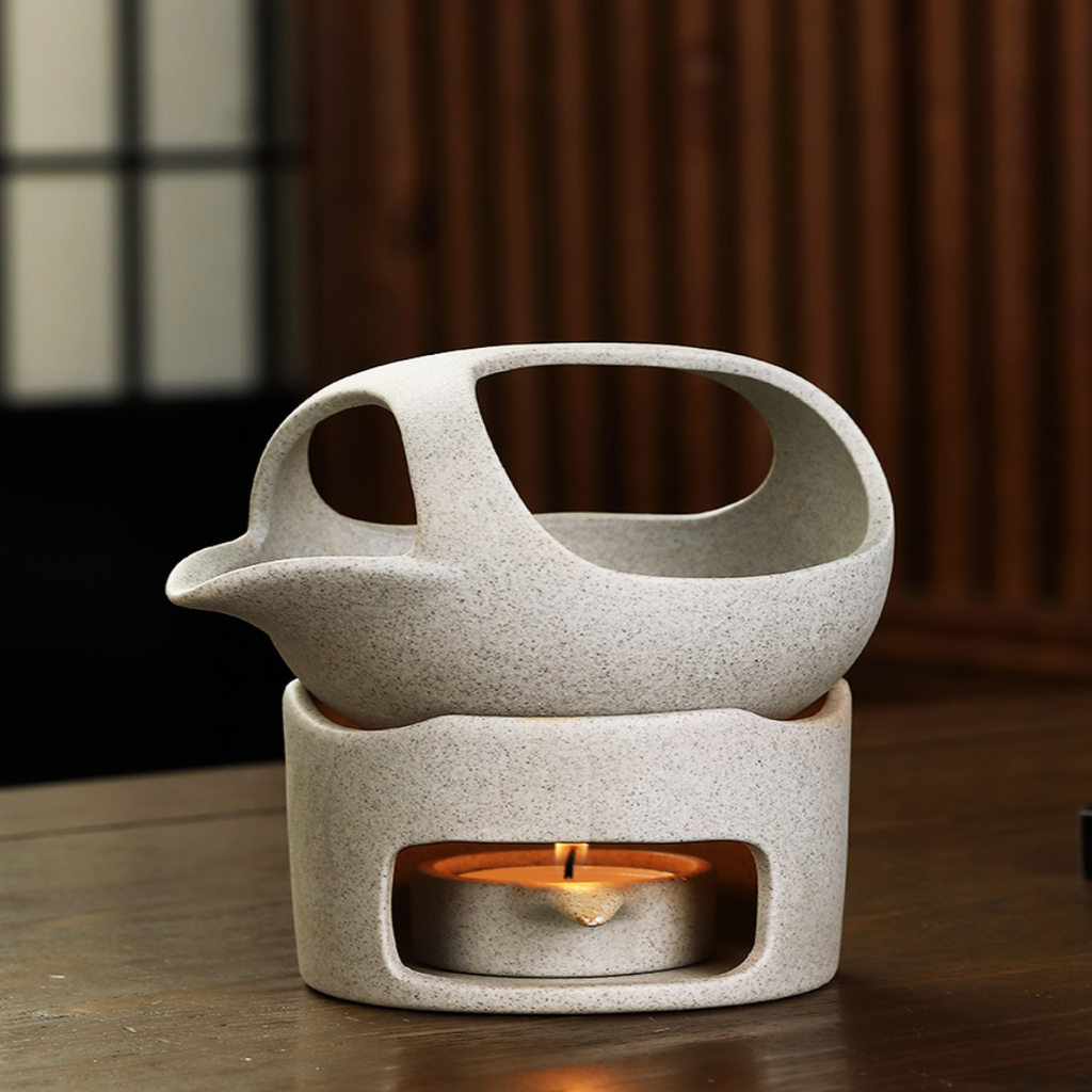 Sikunuo | Japanese Style Simple Candle Tea Warmer Pot