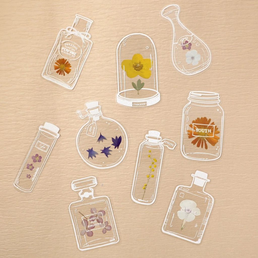 Sikunuo | DIY Transparent Natural Floral Bookmarks