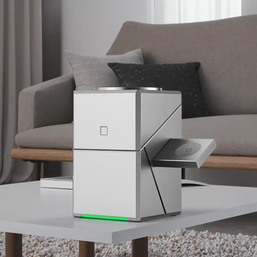 Sikunuo | CubeCharge 3-in-1 Charging Station – Wireless Fast Charging for iPhone, Watch & AirPods