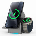 Sikunuo | CubeCharge 3-in-1 Charging Station – Wireless Fast Charging for iPhone, Watch & AirPods