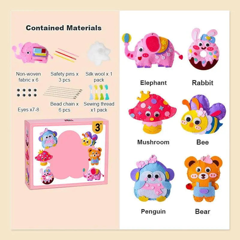 Sikunuo | DIY sewing kit for children – Creative crafting with cute animal motifs