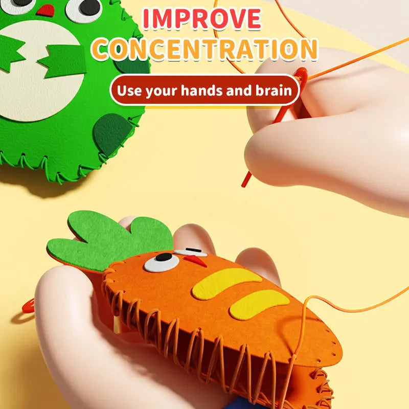 Sikunuo | DIY sewing kit for children – Creative crafting with cute animal motifs