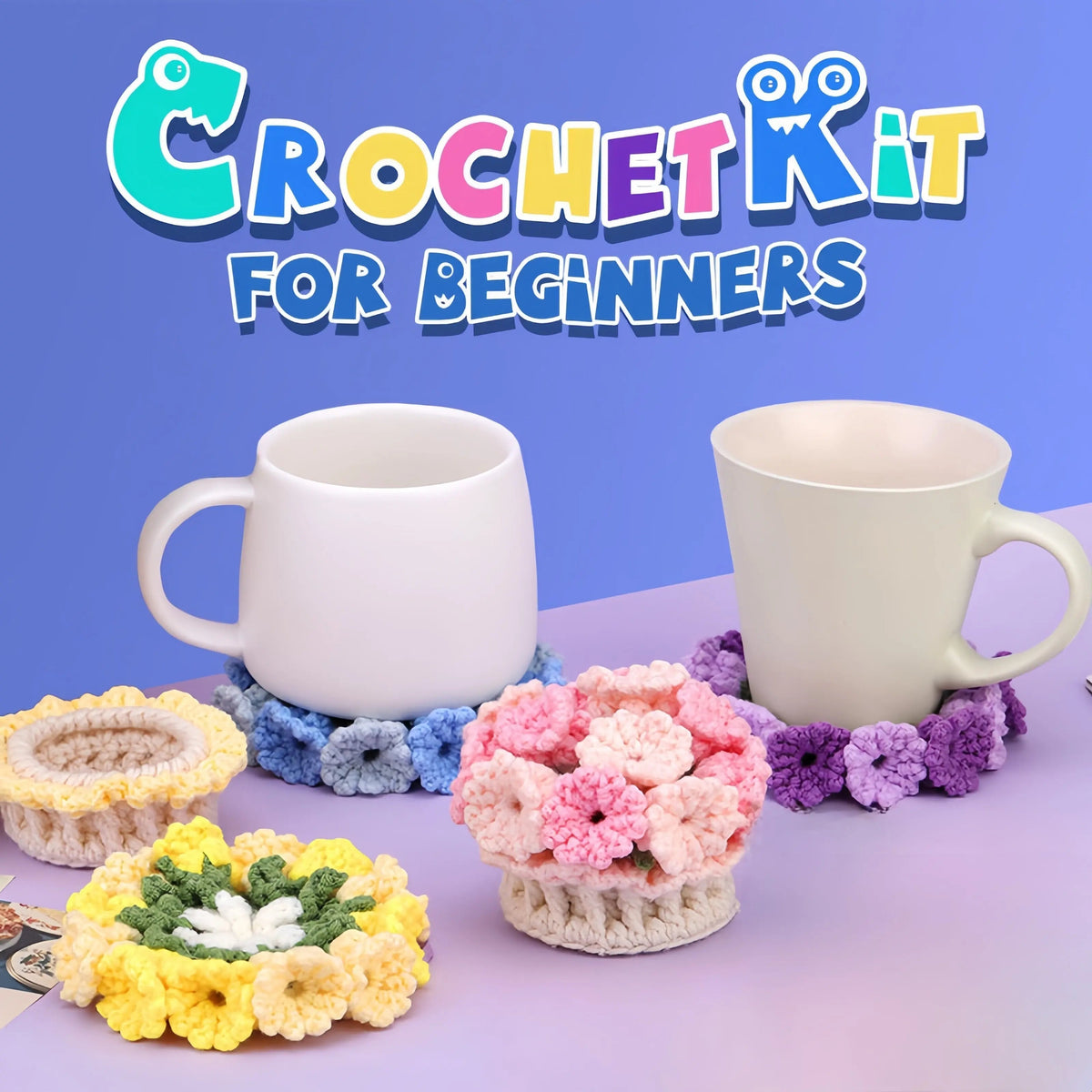 Sikunuo | DIY Coaster Set – Create Unique Floral Designs Yourself