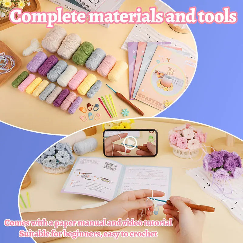 Sikunuo | DIY Coaster Set – Create Unique Floral Designs Yourself