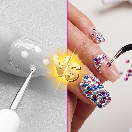 ✨ DIY Nail Flatback Rhinestones Kit | 40.000+ AB Crystal Gems with Adhesive & Pickup Tool for Salon-Quality Nail Art-8YF7
