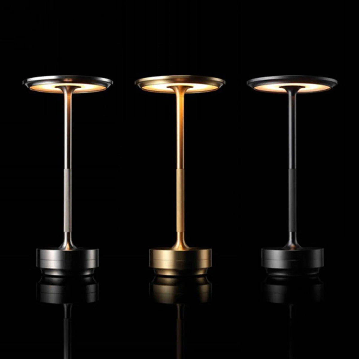 Aluminum LED Cordless Rechargeable Table Desk Lamp