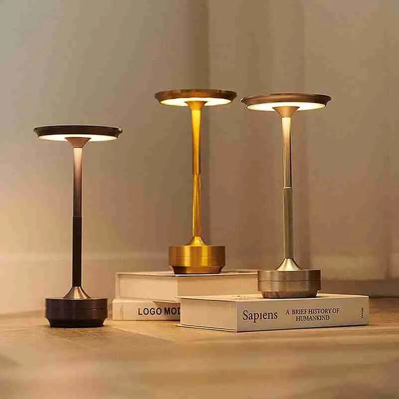 Aluminum LED Cordless Rechargeable Table Desk Lamp