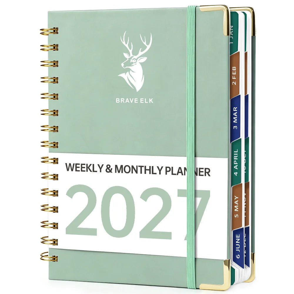 2027 A5 Deer Spiral Planner – 160 Sheets