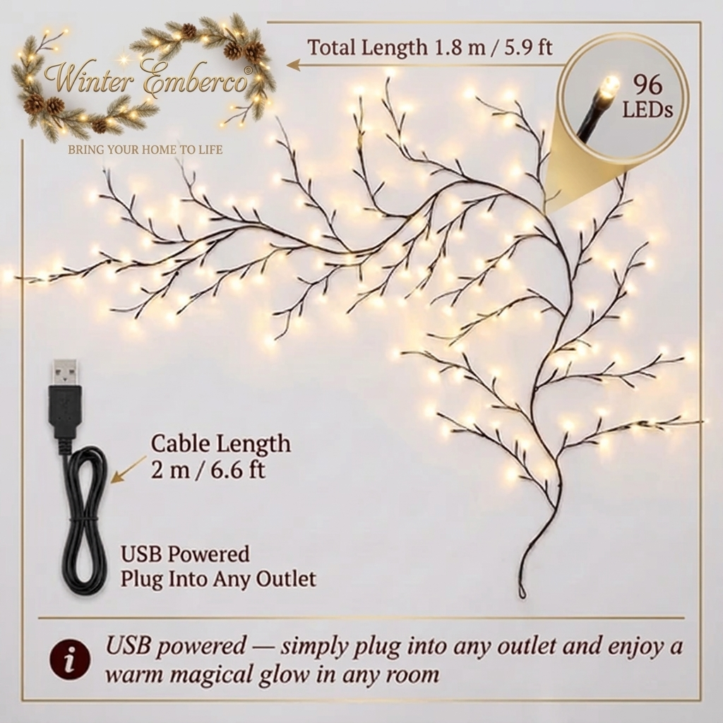 ❤️Warm Glow Tree Branch Wall Decor