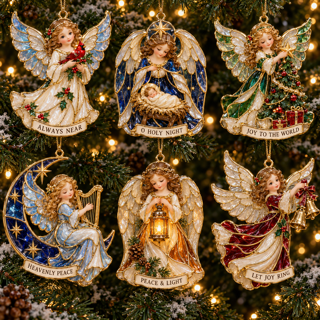 Blessings Christmas Angel Ornaments